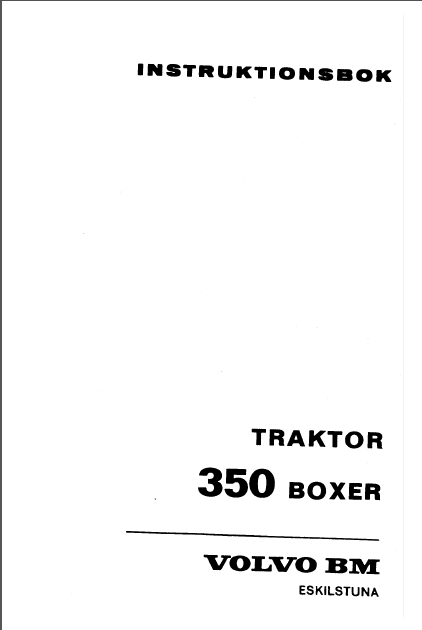 Instruktionsbok Volvo 350 Boxer – Download