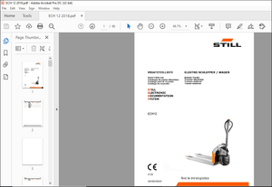 STILL ECH 12 Spare Parts Catalogue Manual – PDF DOWNLOAD