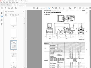 Sakai Soil Roller SV204 Vibrating Roller Shop Manual 3498-6406A-0 - PDF