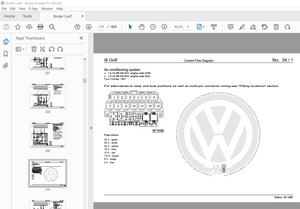 Volkswagen Golf IV Bora Circuit Wiring Diagram Manual - PDF DOWNLOAD