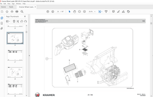 KRAMER Wheel loader 5085 5085L Spare Parts List Manual SN353010001 – PDF DOWNLOAD