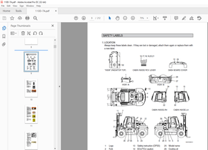 Hyundai Forklift 110/130/160D-7A Operator’s Manual 2023 PDF
