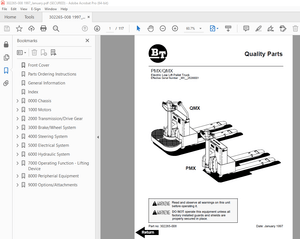 BT Prime-Mover PMX QMX Electric Low Lift Pallet Truck Parts Manual - PDF DOWNLOAD
