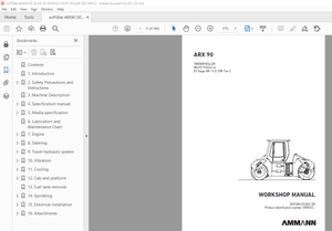 Ammann ARX 90 Tandem Roller Workshop Manual 3008232 - PDF