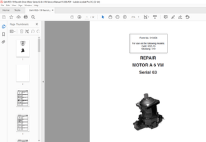 Gehl RS5-19 Rexroth Drive Motor Series 63 A 6 VM Service Manual 913308 – PDF DOWNLOAD