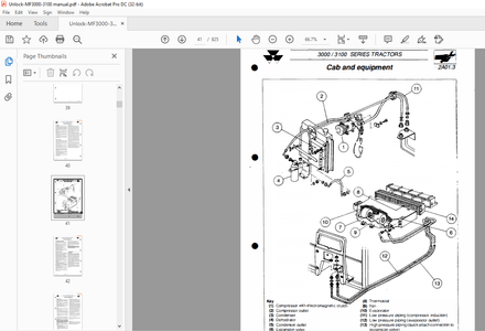 Massey Ferguson MF 3000/3100 Series Tractor Workshop Manual - PDF DOWNLOAD