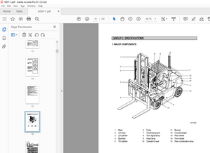 Hyundai 50DF-7 Diesel Forklift Trucks Service Manual 2023 - PDF DOWNLOAD