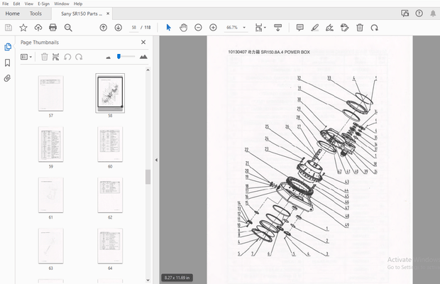 Sany SR150 Parts Manual – PDF DOWNLOAD