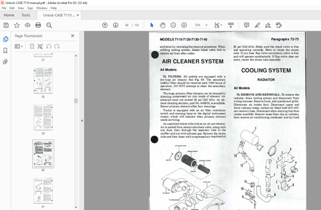 Case International 7110 7120 7130 7140 Magnum Series Shop Manual - PDF DOWNLOAD