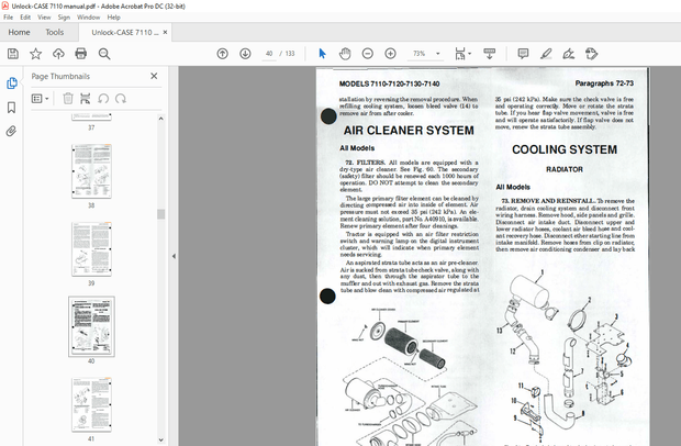 Case International 7110 7120 7130 7140 Magnum Series Shop Manual - PDF DOWNLOAD