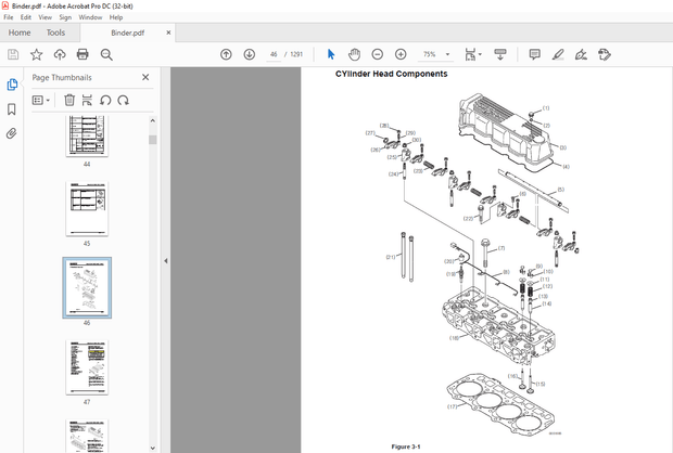 Crown Forklift IC Hamech D-4TNE98 DIESEL ENGINE Service Manual  – PDF DOWNLOAD