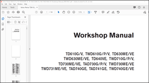 Volvo Penta TD61G P V, TD TWD630ME VE, TD TWD730ME VE, TAD TWD740GE VE Workshop Manual_409016921 PDF