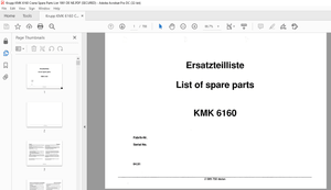 KRUPP KMK 6160 Truck Crane Parts Manual 2085732 EN_DE – PDF DOWNLOAD
