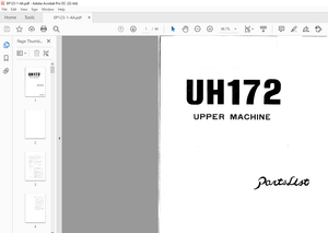 Hitachi Hydraulic Excavator UH172 Upper Machine Parts List Manual(EP 123-1-4A) – PDF DOWNLOAD