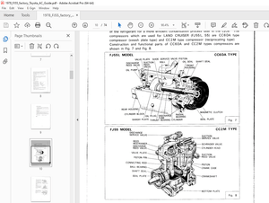 Toyota Land Cruiser FJ55 FJ55L AC Compressor Repair Manual - PDF DOWNLOAD 