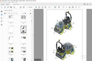 AMMANN ARX 23.1 ARX 26.1 TANDEMOVÝ VÁLEC DÍLENSKÁ PŘÍRUČKA - PDF