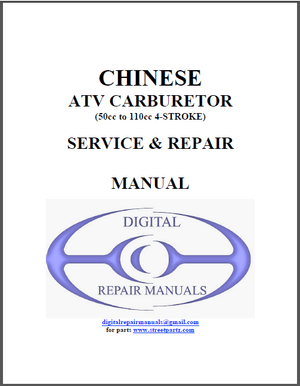Chinese Atv 50cc To 110cc Carburetor Repair Manual – pdf download