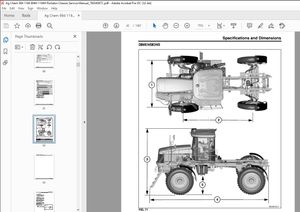 Ag Chem 994 1194 994H 1194H RoGator Chassis Service Manual_79034097C – PDF DOWNLOAD