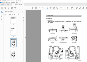 Hyundai Forklift 25LC/30LC-7S Operator’s Manual 2023 - PDF DOWNLOAD