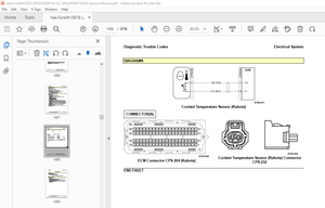 Yale Forklift D878 (GPGLPGDP135 VX, GPGLPGDP155VX) Service Manual PDF