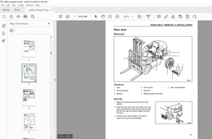 Mitsubishi Forklift Truck FBC15K FBC18K FBC18KL FBC20K FBC25K  FBC25KL FBC30KL Service Manual PDF