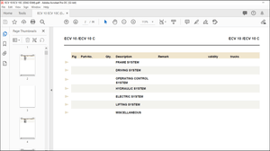 Still ECV 10 ECV 10C Spare Parts List Manual – PDF DOWNLOAD