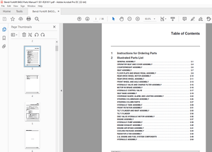 Bendi Landool Forklift B40i3 Narrow Aisle Forklift Parts Manual F-501-R2 – PDF DOWNLOAD