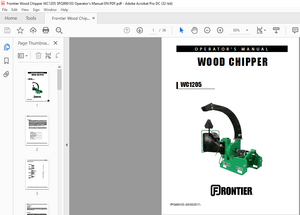 Frontier Wood Chipper WC1205 Operator’s Manual(5PQ990103) – PDF DOWNLOAD