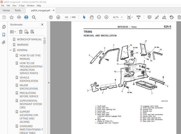 Mitsubishi Pajero Pinin 1999 Workshop Manual – PDF DOWNLOAD