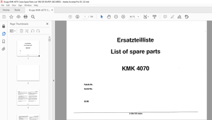 KRUPP KMK 4070 Truck Crane Parts Manual 2084350 EN_DE – PDF DOWNLOAD