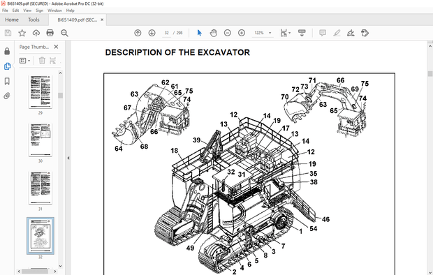 Cat Bucyrus RH340B Hydraulic Excavator Operating Instructions Manual BI651409 – PDF DOWNLOAD