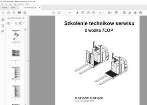 TOYOTA Forklift 7LOP10CW, 7LOP10CF z wozka 7LOP Szkolenie technikow serwisu - PDF DOWNLOAD
