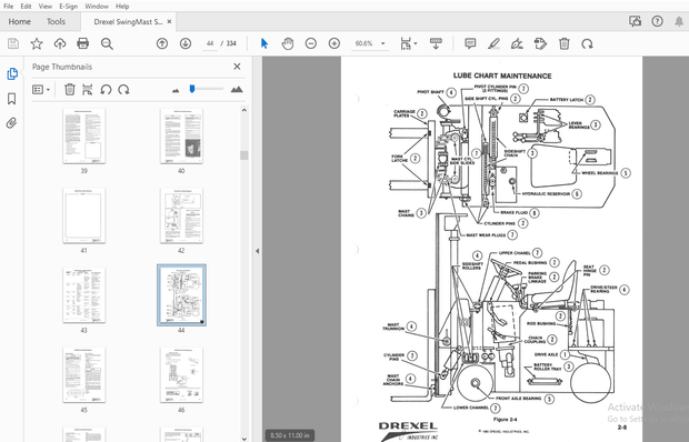 Drexel SwingMast SL-22-ESS Service &amp; Parts Manual - PDF DOWNLOAD