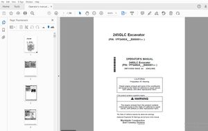 John Deere 245GLC Excavator Operator’s Manual OMT319598 – PDF DOWNLOAD