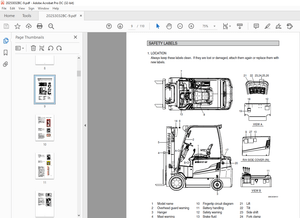 Hyundai Forklift 20/25/30/32BC-9 Electric Truck Operator’s Manual 2023 - PDF DOWNLOAD