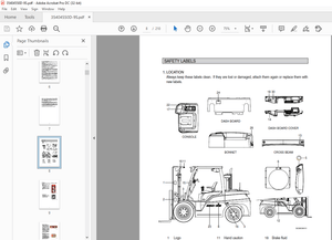 Hyundai Forklift 35/40/45D-9S/50D-9SA IC Trucks Operator’s Manual 2023 PDF