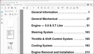 Volvo Penta 5.0GL-ABCDE- 5.7GXI-A B C D F Engine Workshop Manual_81843740 – PDF DOWNLOAD