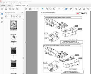 Terex Crane AC40/2 TABLAS de CARGAS SN 256055 – PDF DOWNLOAD