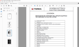 Terex T 45 S ELECTRIC DIAGRAM Manual Serial no 502024 –  PDF DOWNLOAD