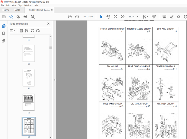 Kawasaki WHEEL LOADER 65ZV-2 PARTS MANUAL 93307-00353 - PDF DOWNLOAD