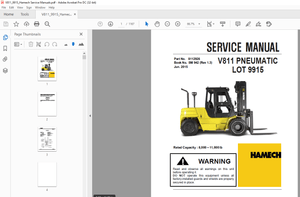 Crown Forklift V811 PNEUMATIC LOT 9915 Service Manual – PDF DOWNLOAD