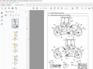 Ammann AV 70 X Tandem Roller Operating Manual SN 4062010 - PDF
