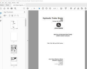 John Deere 7630 7730 7830 &amp; 7930 Tractors Instruction Manual AR256010 - PDF DOWNLOAD