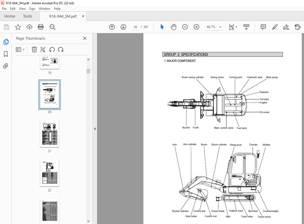Hyundai R18-9AK Mini Excavator Service Manual 2023 – PDF DOWNLOAD