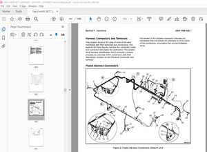 Yale Forklift J877 (GDP300EF, GDP330EF, GDP360EF) Service Manual PDF