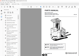 BT Prime-Mover Forklift RR-30/RR-34 ELECTRIC REACH TRUCK PARTS MANUAL  – PDF DOWNLOAD
