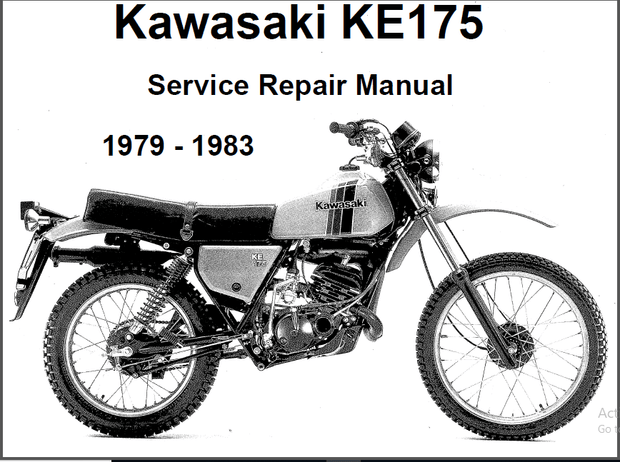Kawasaki Ke175 1979 – 1983 Workshop Repair Service Manual – PDF DOWNLOAD