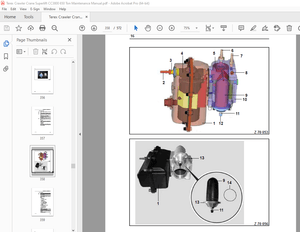 Terex Crawler Crane Superlift CC3800 650 Ton Maintenance Manual – PDF DOWNLOAD