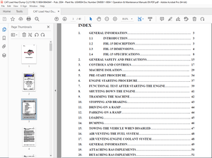 CAT Load Haul Dump FBL-15 LHD / UTILITY VEHICLE Operators Manual - PDF DOWNLOAD