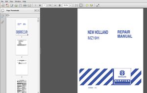 New Holland MZ19H Zero Turn Radious Mower Service Repair Manual (87045364)